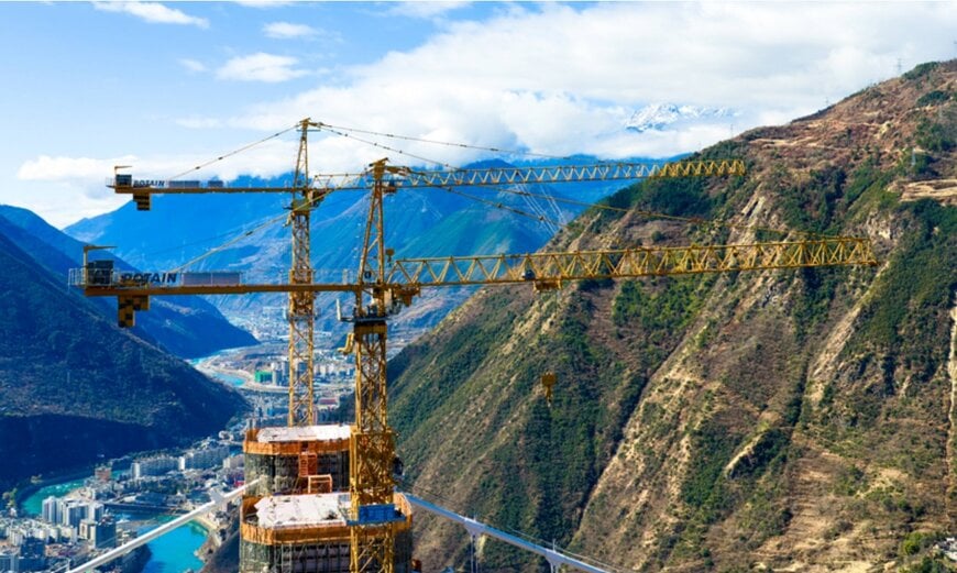 Heavy Lifting Operations For Mountain Infrastructure