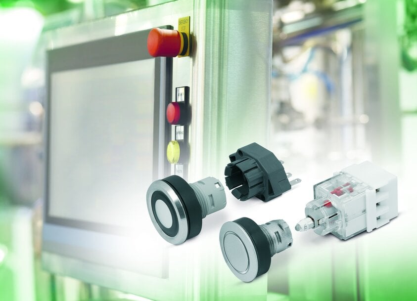 Dispositivos de Control Modulares con Bloques de Contacto Externos
