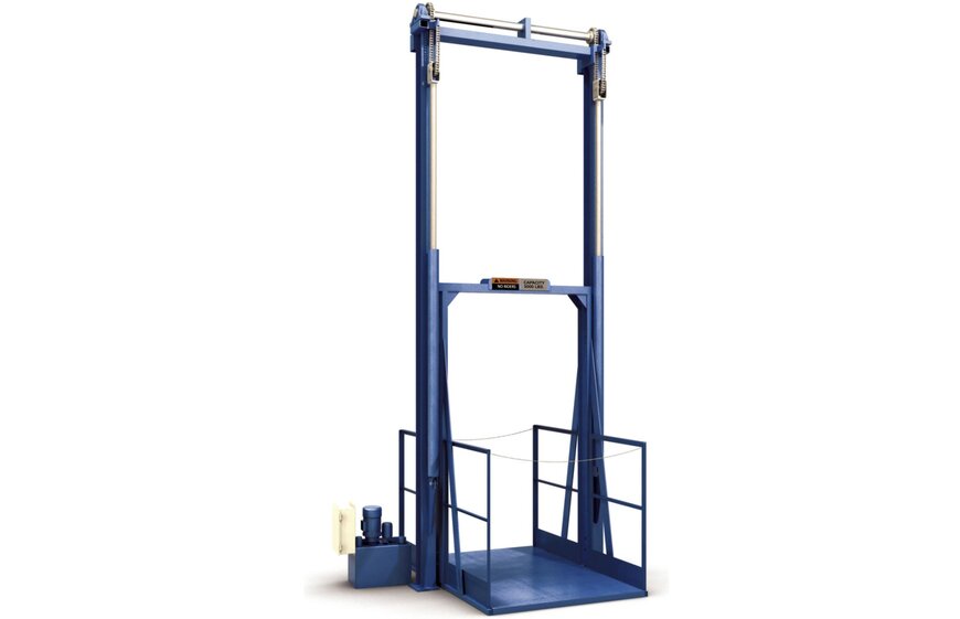 Hydraulic Vertical Conveyors for 2-Level Material Transport