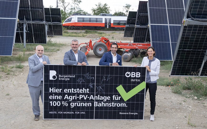 ÖBB et Burgenland Energie lancent un projet photovoltaïque ferroviaire