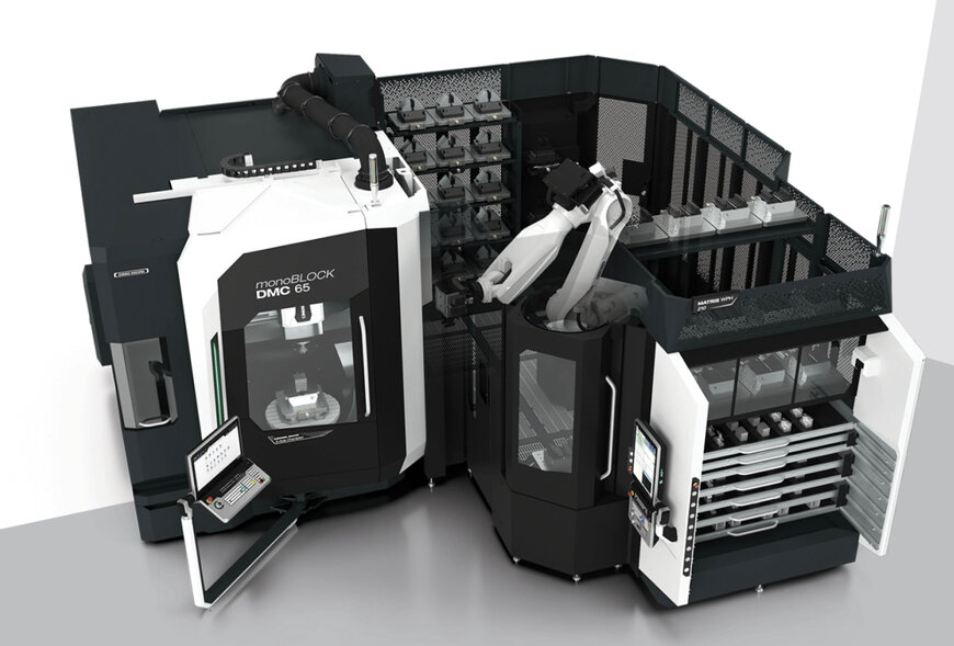 Automatisierte Werkst&uuml;ck- und Palettenhandhabung f&uuml;r CNC-Fertigungssysteme
