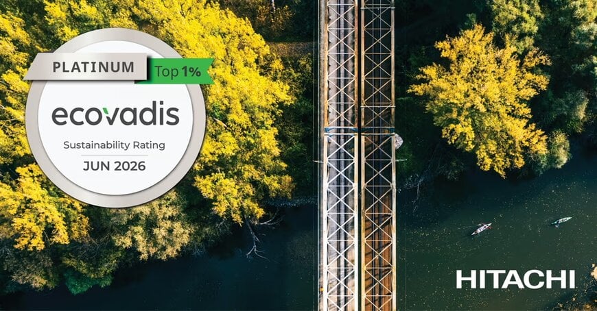Hitachi Rail achieves Ecovadis Platinum Medal, ranking among the top 1% of companies worldwide for sustainability performance
