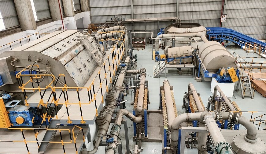 Deployment of a High-Capacity Corrugated Container Recycling Line