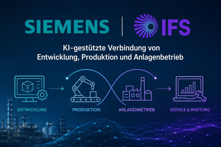 Siemens und IFS verbinden Entwicklung und Anlagenbetrieb