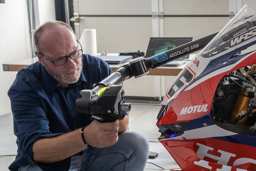 Hexagon Modernises FIM Motorcycle Compliance Checks with Portable 3D Metrology