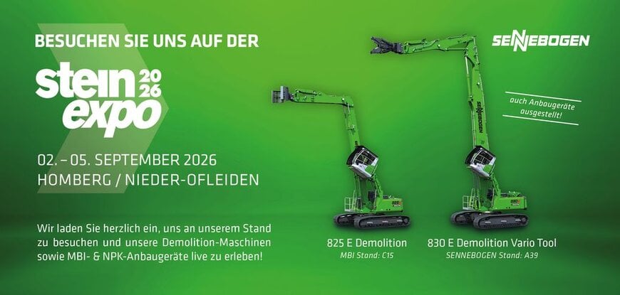 SENNEBOGEN at Steinexpo 2026