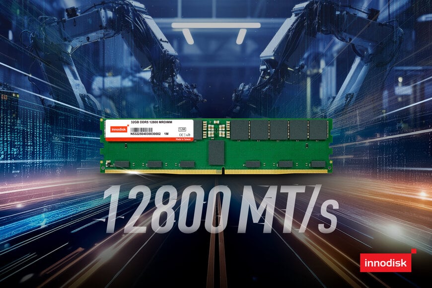 Innodisk Introduces DDR5 12800 MT/s MRDIMM for AI and High-Performance Computing