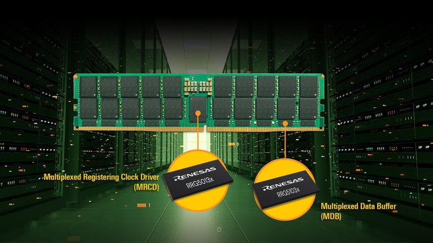 Renesas pr&eacute;sente ses chipsets DDR5-MRDIMM de 3e g&eacute;n&eacute;ration