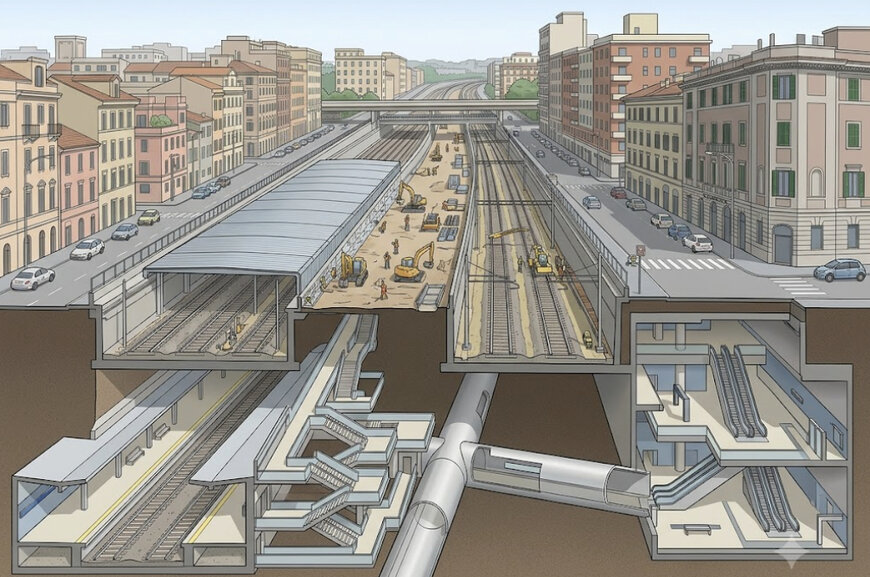 Integrazione dell'infrastruttura ferroviaria nella stazione Roma Pigneto