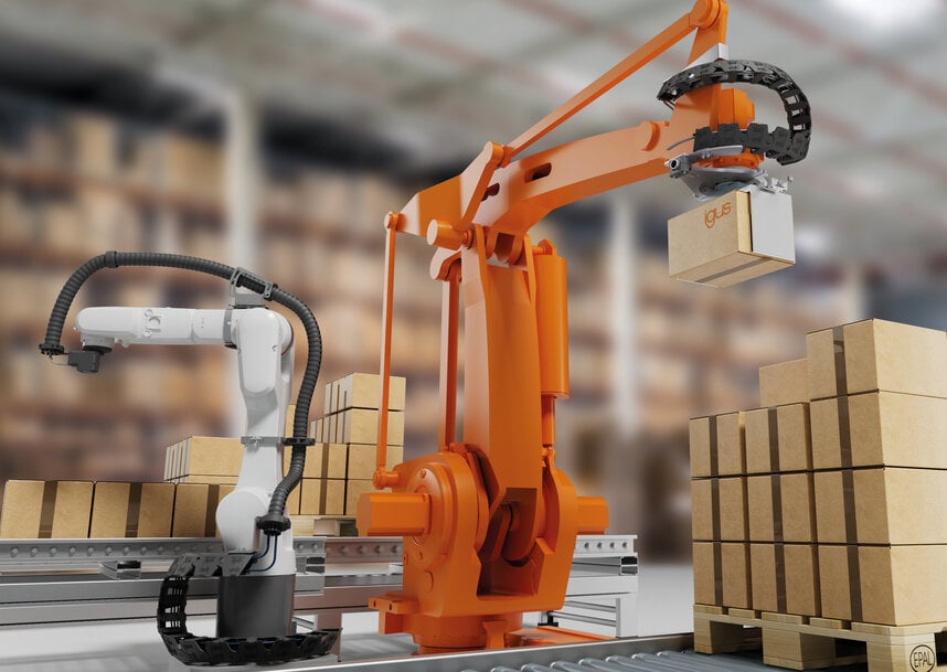 igus® Launches Self-Supporting Energy Chain with 600° Rotation for Industrial Robots