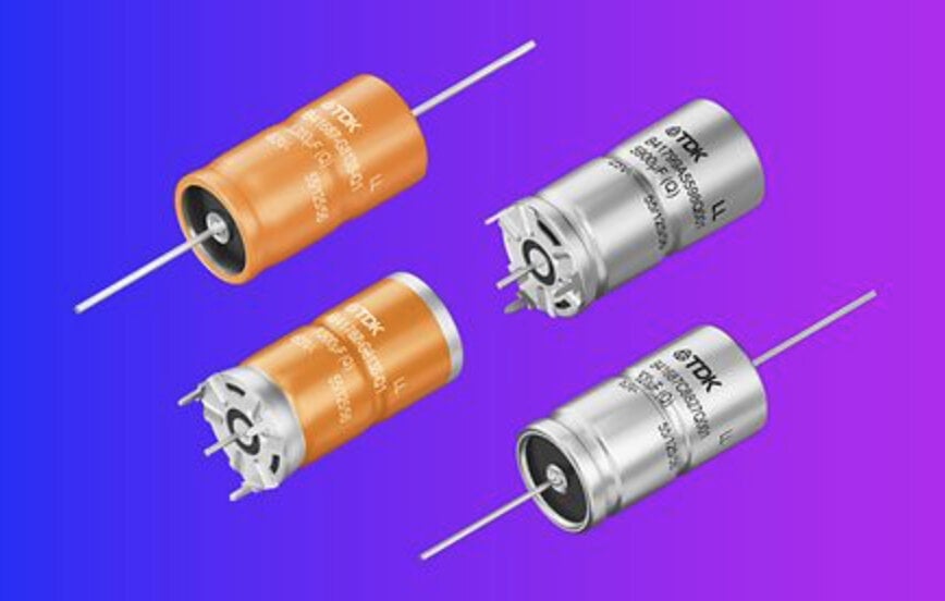Axial aluminum electrolytic capacitors for heavy DC links