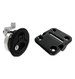 Southco Expands Marine Hardware Portfolio with Black PVD-Coated M1 Compression Latch and E6 Constant Torque Hinge