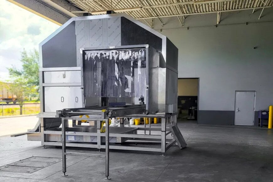 Automated Produce Bin Washer Integrated into Demonstration Facility
