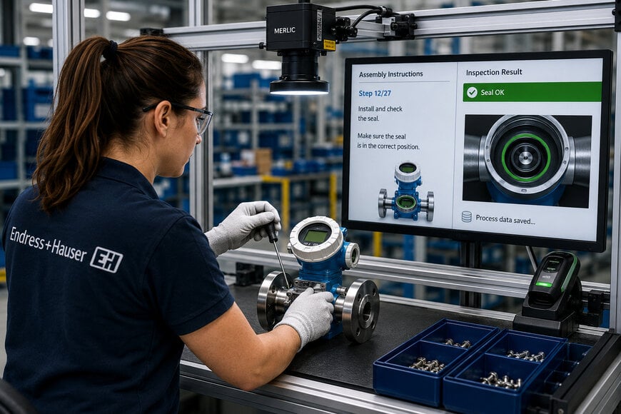 Machine Vision Supports Manual Flowmeter Assembly