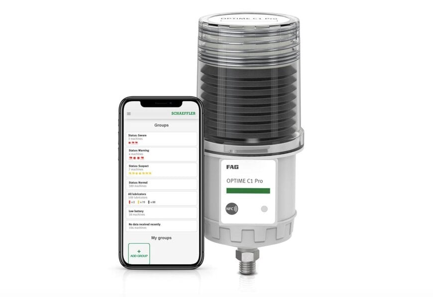 Schaeffler expands its smart lubrication portfolio with the FAG OPTIME C1 Pro
