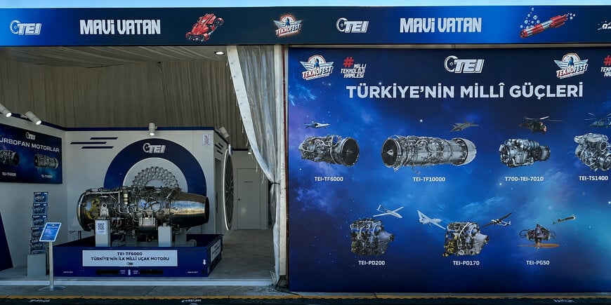 TEI Showcases Aviation Engines at TEKNOFEST Blue Homeland