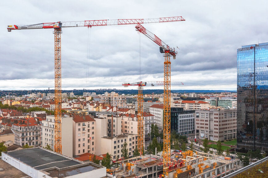 Liebherr tower cranes deliver precision on Lyon's complex Ki project