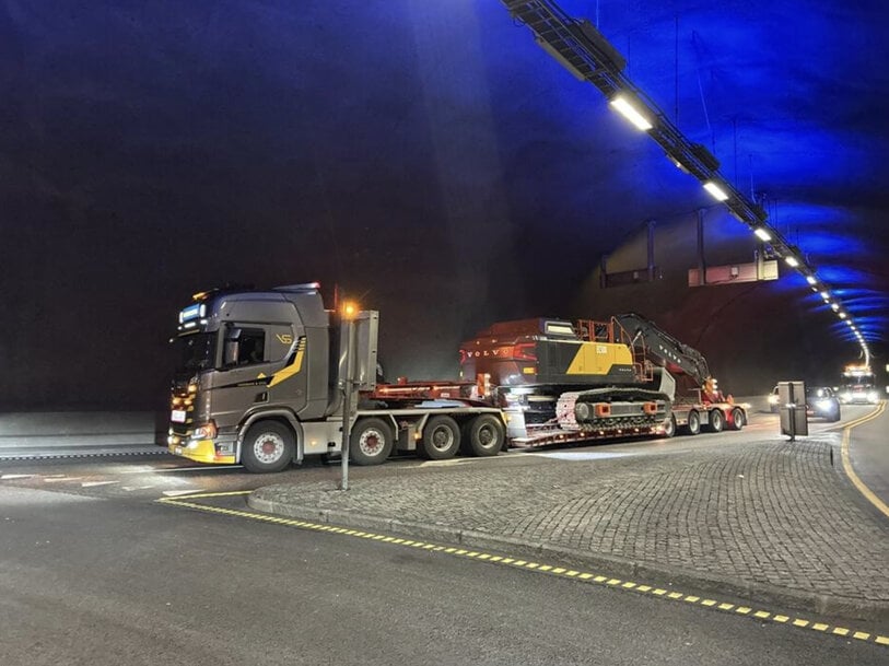 Volvo CE tester EC500 Electric-gravemaskin på krevende norske anleggsområder