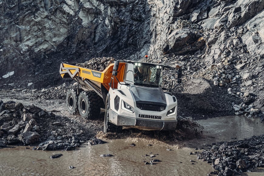 Liebherr Showcases TA 230 Litronic Articulated Dump Truck