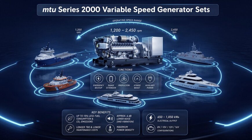 Rolls-Royce Expands Variable-Speed mtu Series 2000 Generator Sets