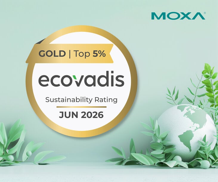 Moxa obtient une médaille d’or EcoVadis