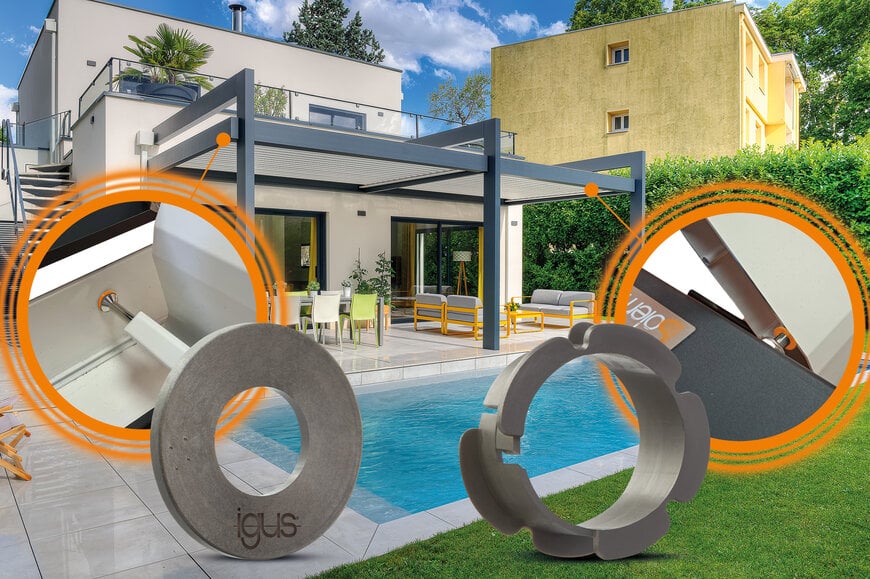 I cuscinetti igus equipaggiano le pergole bioclimatiche Sunilux