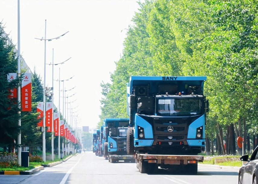 SANY Ships Electric Autonomous Mining Trucks to South America