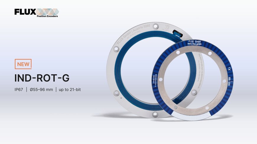 FLUX GmbH Launches IP67-Rated IND-ROT-G Rotary Encoder