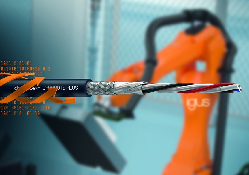 Igus Launches New DeviceNet Cable Designed for Dynamic Robotic Applications