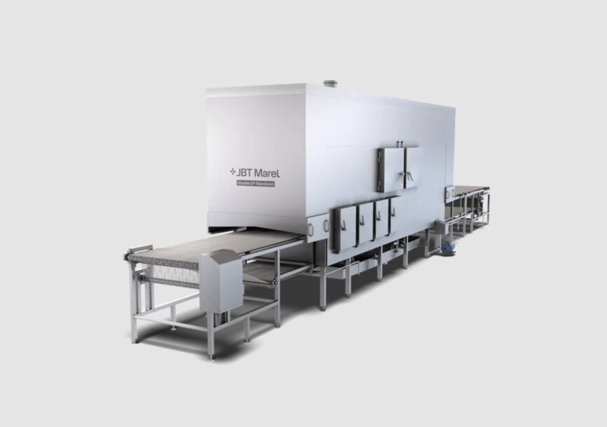 Línea industrial de fritura por aire para el procesamiento de aperitivos bajos en grasa