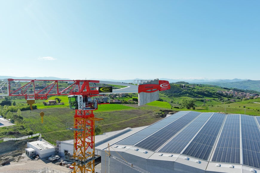 Tower and all-terrain cranes build Italian milling facility