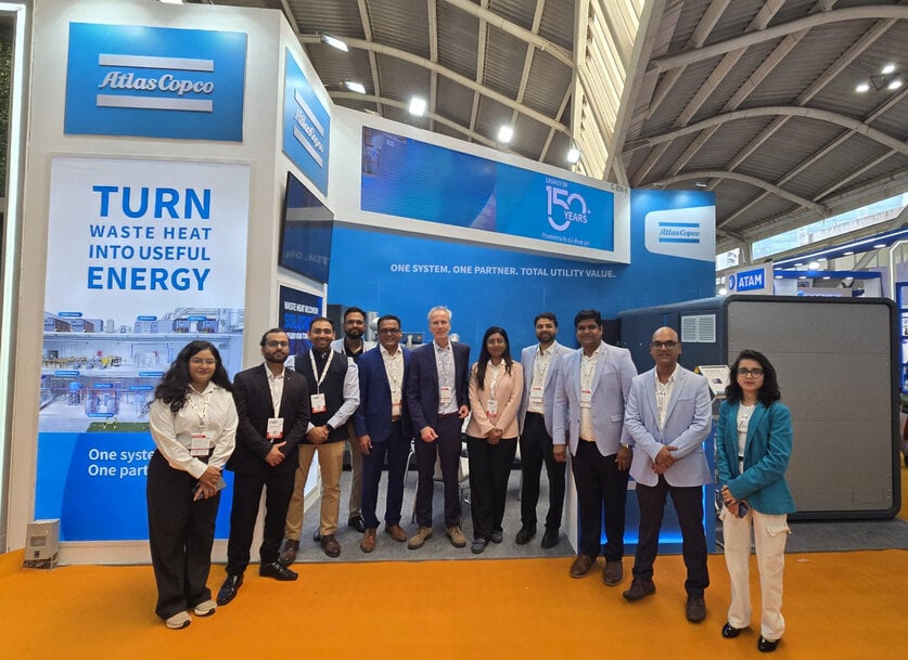 Atlas Copco showcases steam compression at Boiler India 2026
