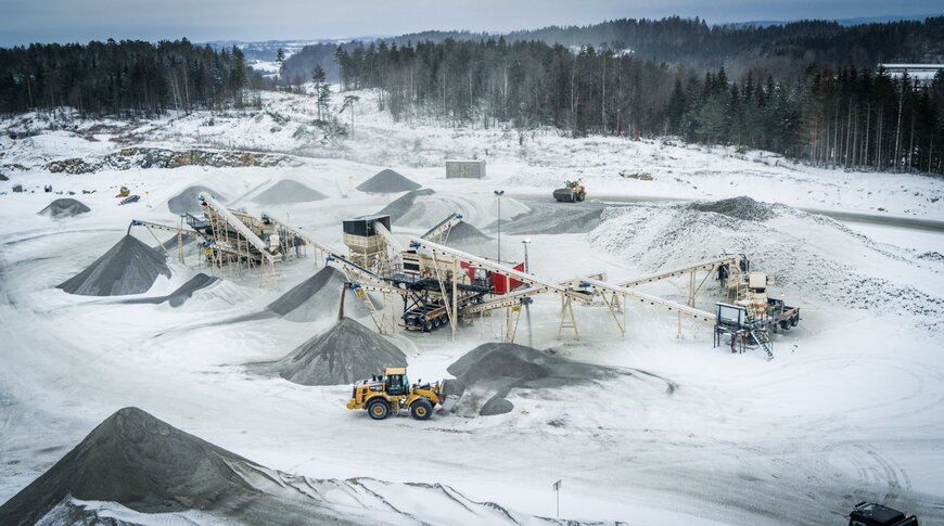 Utvidelse av utstyrsdistribusjon for pukk- og grusdrift i Norge