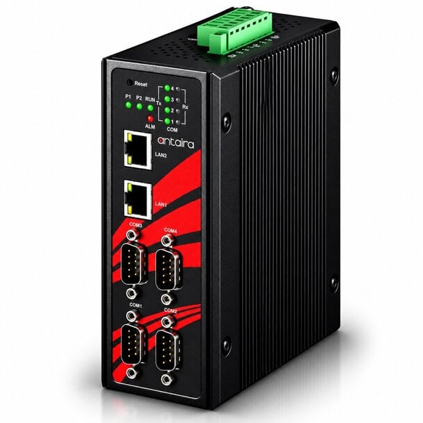 Antaira introduces STE-6104C-T-V2 industrial serial-to-Ethernet gateway
