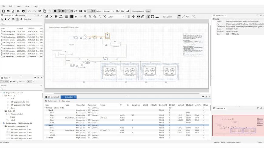 Integrated P&ID Sizing Software for Industrial Refrigeration