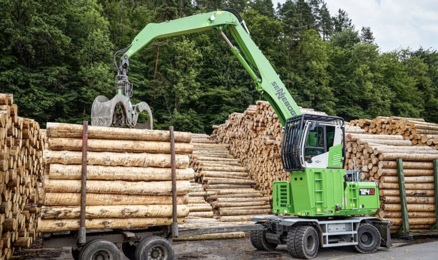 Engin de manutention du bois pick-and-carry pour les parcs &agrave; grumes de scieries