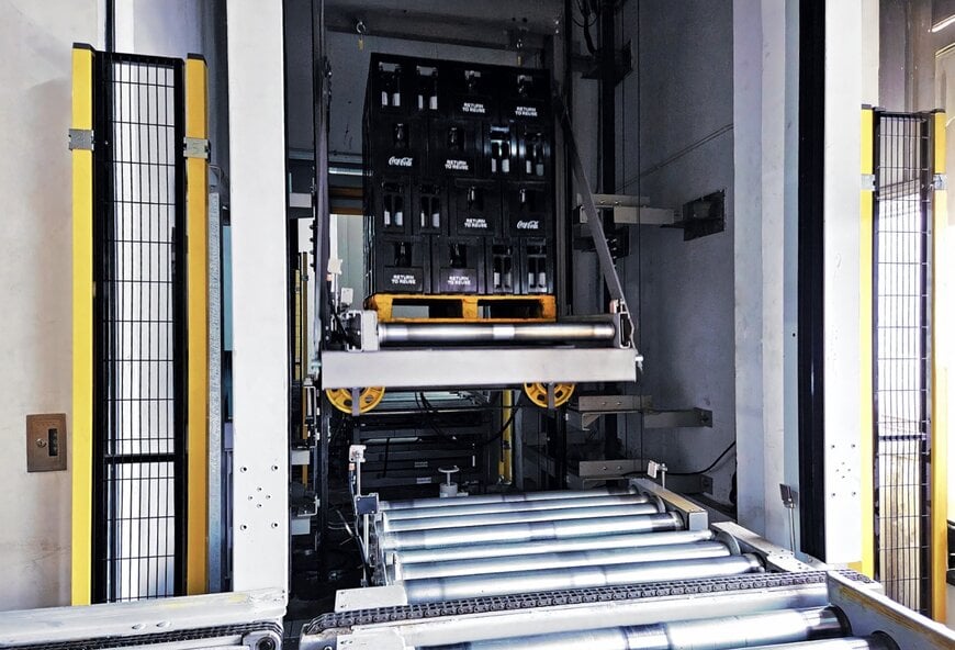 Modernizing Vertical Pallet Transport in Beverage Manufacturing