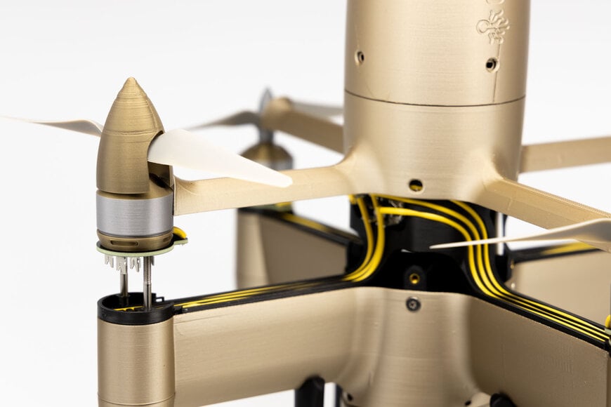 Q5D showcases automated drone wiring robot at Advanced Engineering
