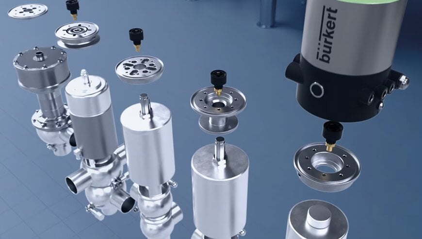 Bürkert bringt standardisierte Steuerköpfe für die hygienische Ventilautomatisierung auf den Markt