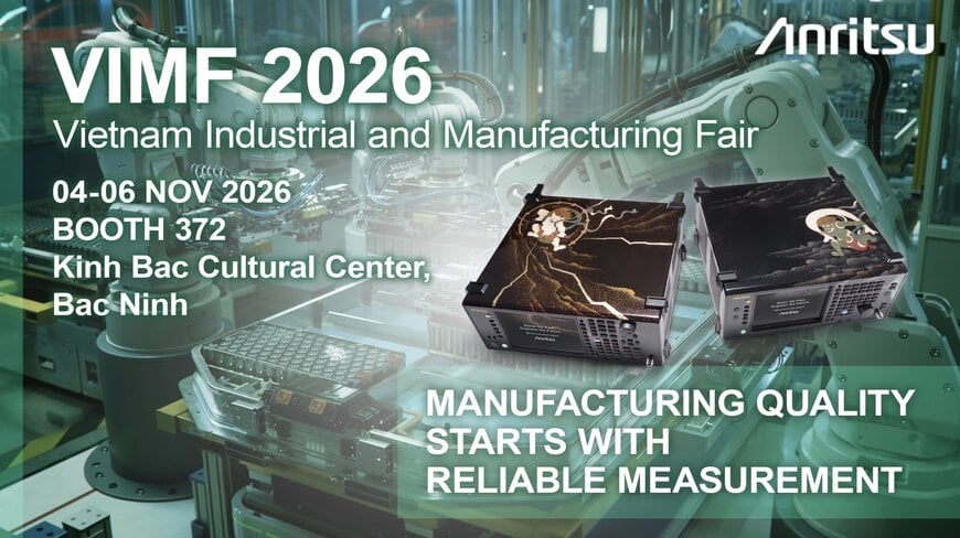 Anritsu to exhibit at Vietnam Industrial and Manufacturing Fair 2026