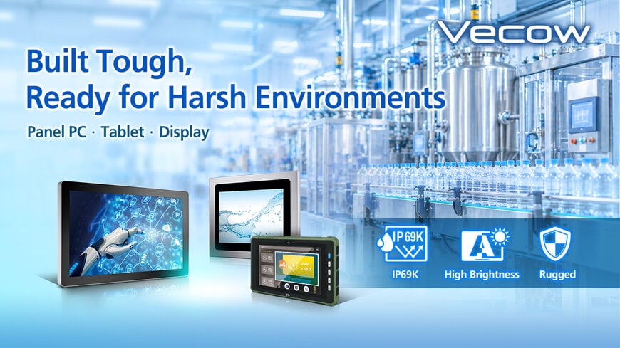 Vecow Delivers Next Generation Rugged Panel Computing and Display Solutions
